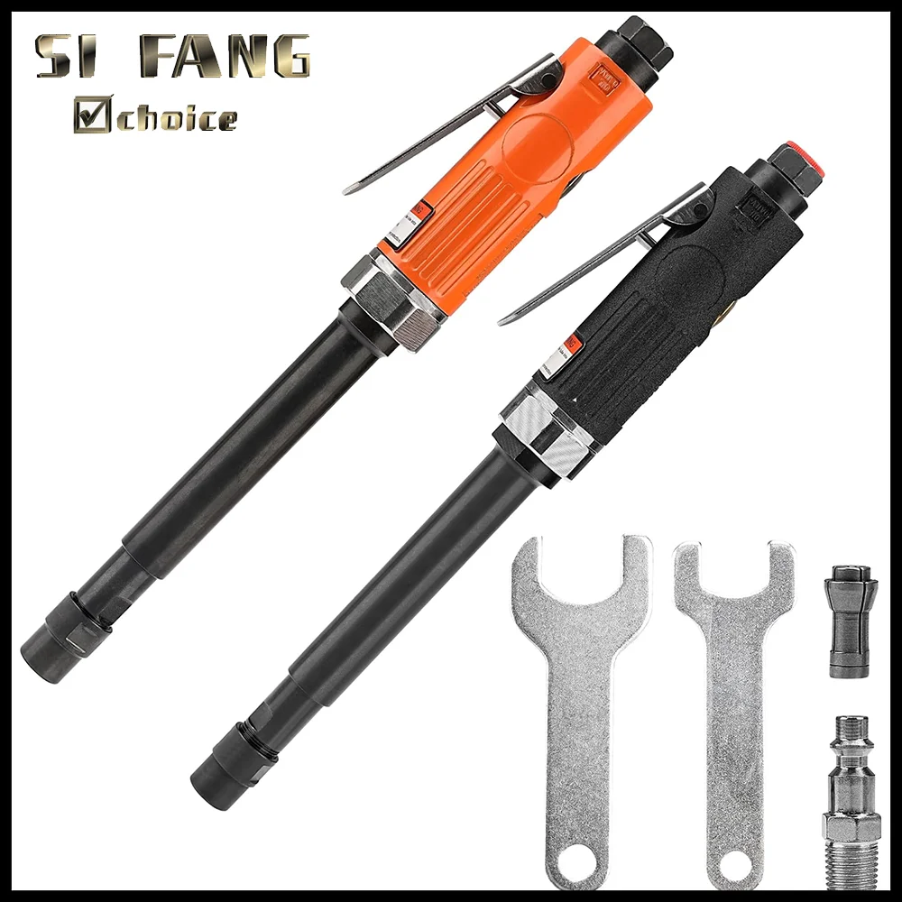 Extended Pneumatic Die Grinder Straight Grinding Mill Engraving Tool Air Carving Machine 1/4″ & 1/8”