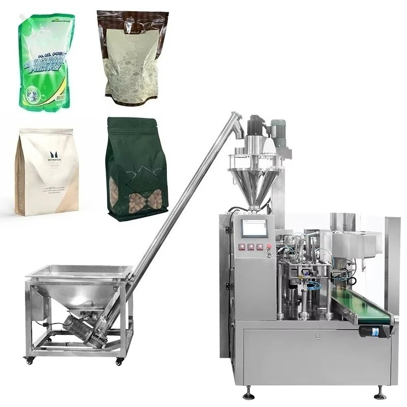 Custom Vertical Bagged Coffee Powder Milk Powder Packaging Machine for Premade Bag 200g 500g Stainless Steel Heat Sealing