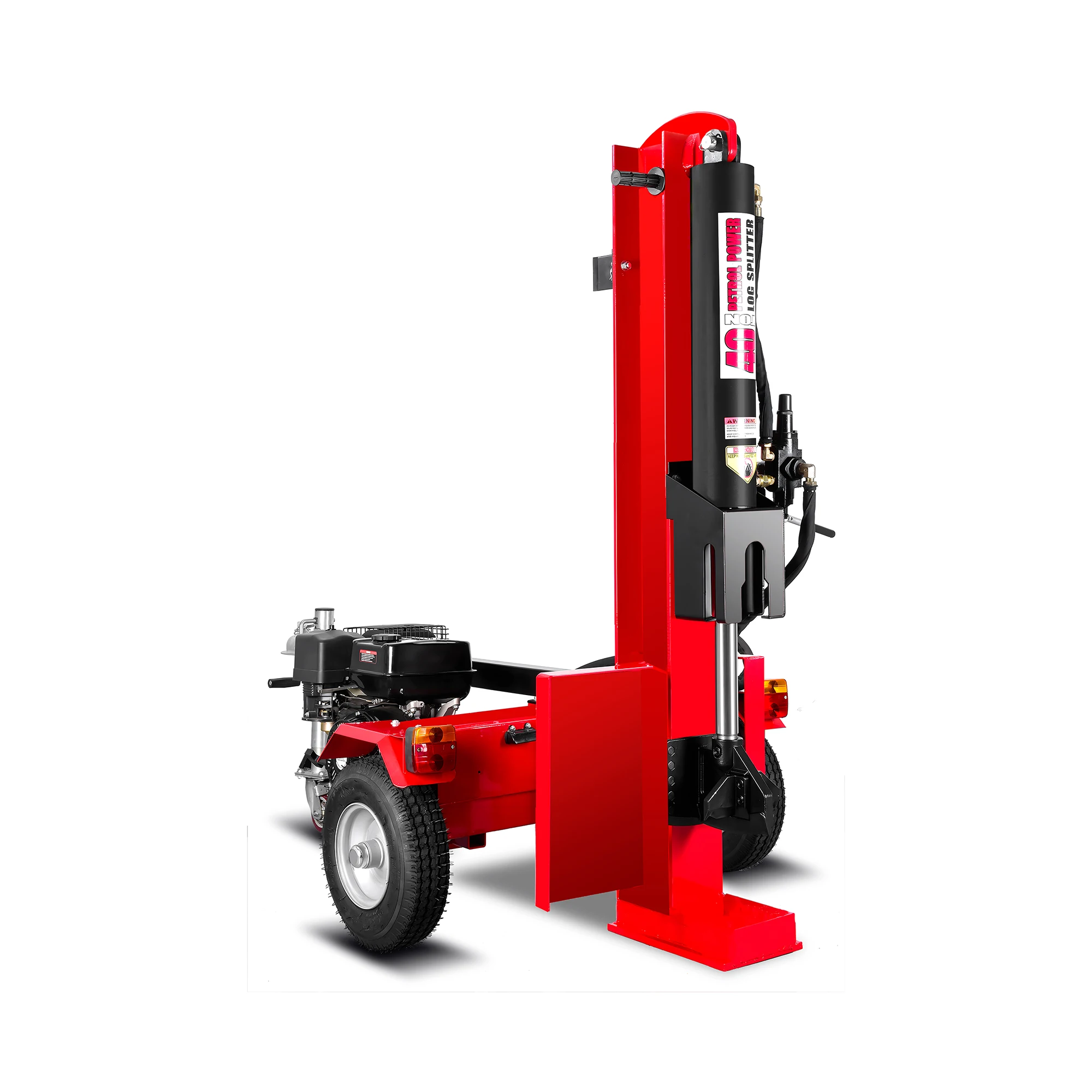 Customized Wood Splitter 15 HP 40-Ton Hydraulic Log Separator Powered Mobile Firewood Processor Log Splitter CE Certified